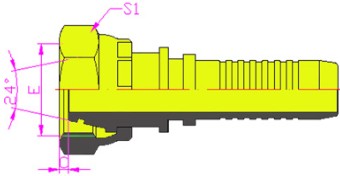 2041124׶OȦϵO-RING METRIC FEMALE24CONE  L.T.DIN3865
