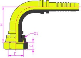 20291*90깫ƽ90GB METRIC FEMALE FLAT SEAT     
