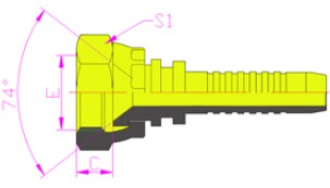 20711*깫74׶GB METRIC FEMALE 74CONE SEAT