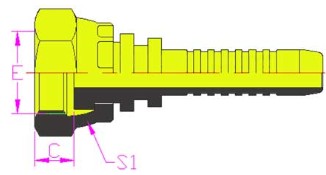 20212*깫ƽGB METRIC FEMALE FLAT SEAT